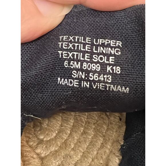 Tory Burch Striped Platform Espadrille Lace Up Shoes Style 8099 - Size 6.5M - Picture 12 of 12